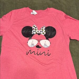 Pink Minnie Mouse Graphic T-Shirt